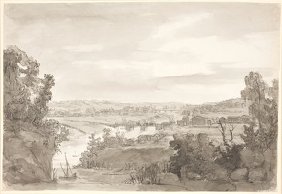 Utsikt över Kongsberg, Norge av Johan Christian Dahl