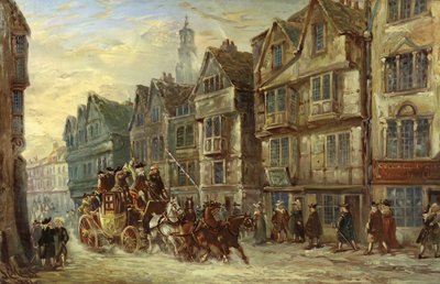 Wych Street, Strand, London, Days of Hogarth av J.C. Maggs