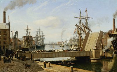 Utsikt över Köpenhamn med Knippelsbro, 1882 av J.E. Carl Rasmussen