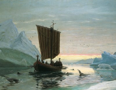 Erik Röde discovers Greenland, 1875 av J.E. Carl Rasmussen