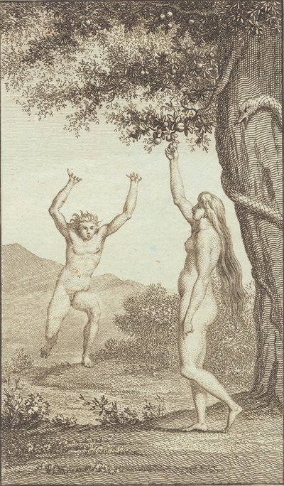 Illustration till Ewalds "Adam och Eva". III av J.F. Clemens