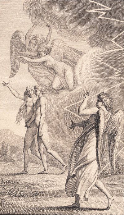 Illustration till Ewalds "Adam och Eva". V av J.F. Clemens