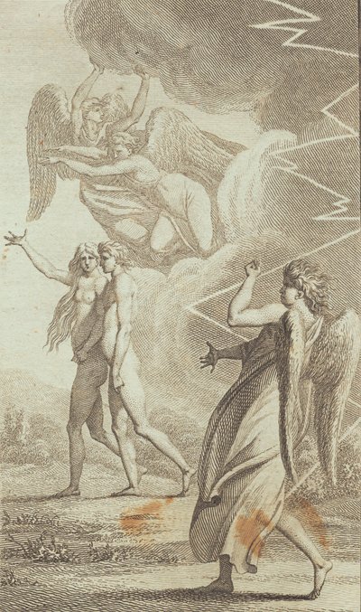 Illustration till Ewalds "Adam och Eva". V av J.F. Clemens