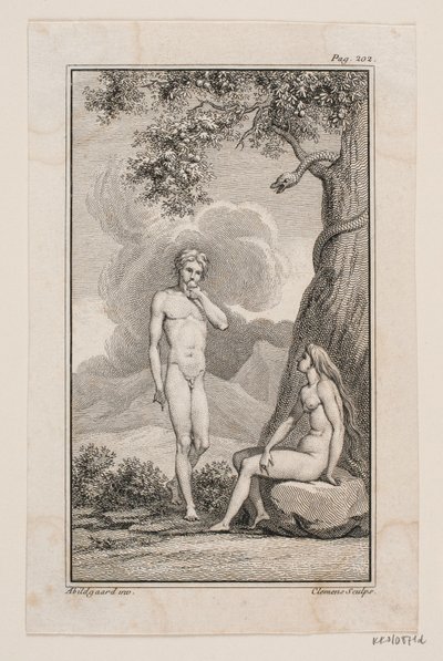 Illustration till Johannes Ewalds "Adam och Eva" IV av J.F. Clemens