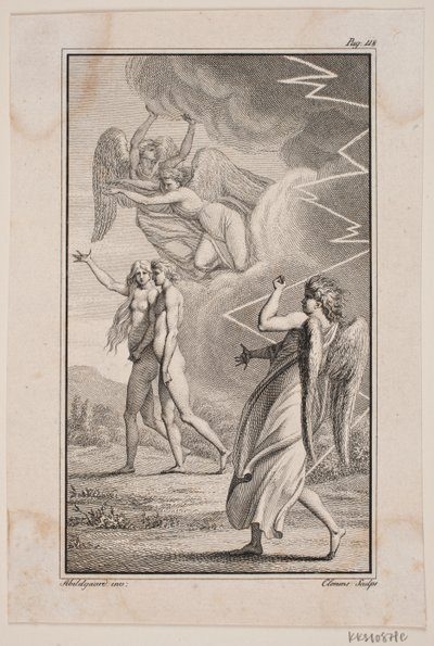 Illustration till Johannes Ewalds "Adam och Eva" V av J.F. Clemens