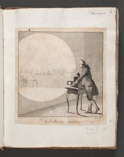"Kiøbenhavns Skilderie". Nej. 6 av J.F. Clemens