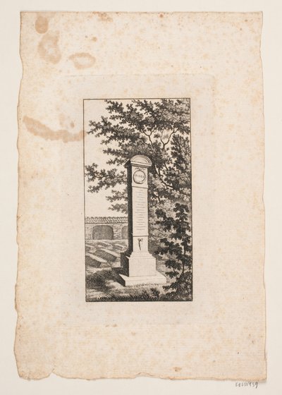 Minnesstöd för författaren Hans Vilhelm Riber av J.F. Clemens