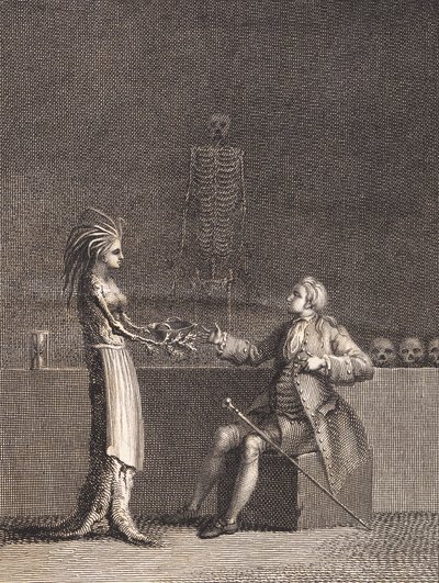 Niels Klim i anatomikammaren av J.F. Clemens