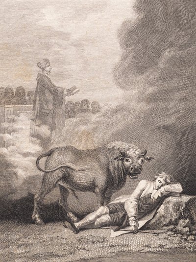 Niels Klim tror sig höra kontoristen i Fane Kirke. II av J.F. Clemens