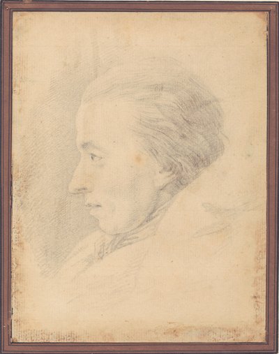 Porträtt av poeten Johannes Ewald (1743-81) av J.F. Clemens