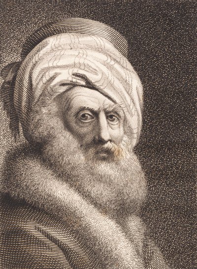 Porträtt av en gammal man. Nathan der Weise av J.F. Clemens
