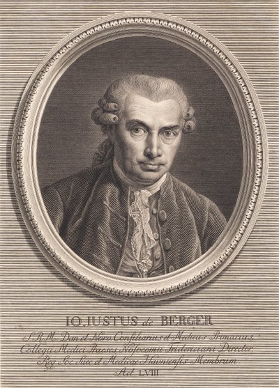 Porträtt av doktor Johan von Berger av J.F. Clemens