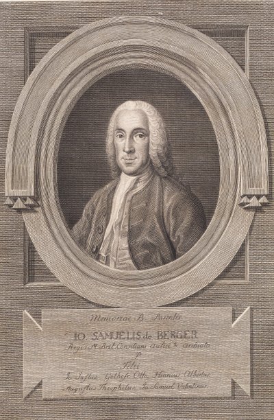 Porträtt av doktor Johann Samuel von Berger av J.F. Clemens