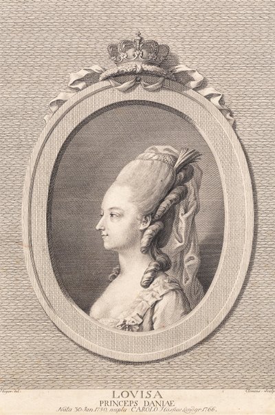 Prinsessan Louise, gift med Carl av Hessen av J.F. Clemens
