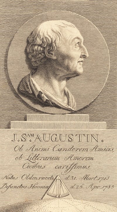 Sekreterare i krigskontoret Johan Samuel Augustin av J.F. Clemens