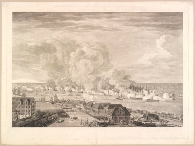 Slaget vid Reden den 2 april 1801 av J.F. Clemens