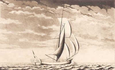 Svit av fartyg. Kungsjakt av J.F. Clemens