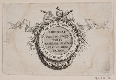 Vinjett med medalj av J.F. Clemens