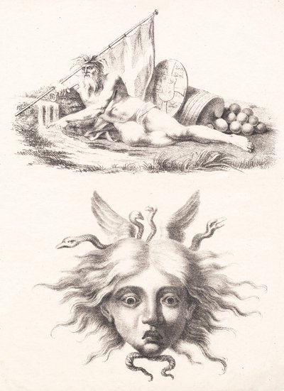 Öresund. Medusa huvud av J.F. Clemens