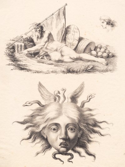 Öresund. Medusa huvud av J.F. Clemens