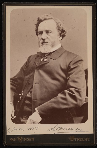 Porträtt av Franciscus Cornelius Donders 1818-1889, 1 juli 1884. av JJA Van Winsen