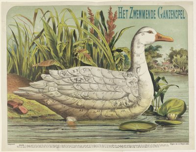 The Swimming Goose Game (titel på objekt) av J.J. Sleijser