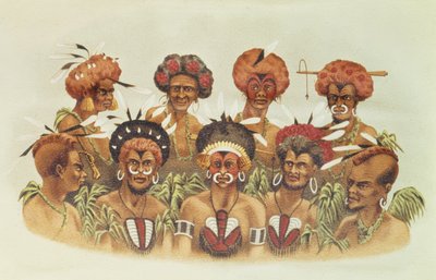 Natives of Humboldt Bay, från At Anchor av J.J. Vild av J.J. Wild