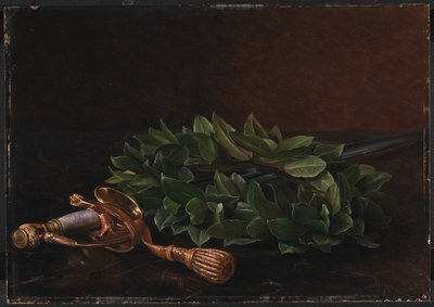 En corsage med en lagerkrans av J.L. Jensen