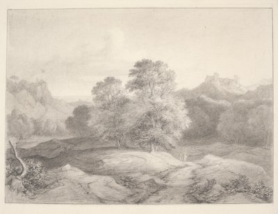 Landskap från Roms närhet av J.L. Lund