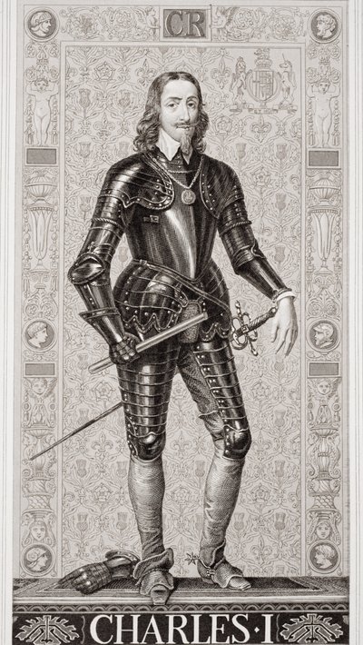 Charles I (1600-49) från "Illustrationer av engelsk och skotsk historia" volym I av J.L. Williams
