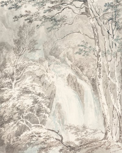 Ett vattenfall, 17951796. av Joseph Mallord William Turner