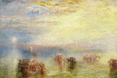 Närmar sig Venedig, 1844. av Joseph Mallord William Turner