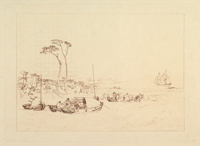 Inverary Castle and Town, Skottland Liber Studiorum, del XIII, 1816. av Joseph Mallord William Turner