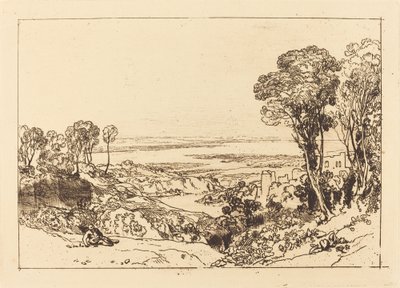 Junction of Severn and Wye, publicerad 1811. av Joseph Mallord William Turner