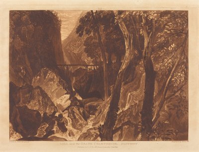 Bruk nära Grand Chartreuse, publicerad 1816. av Joseph Mallord William Turner