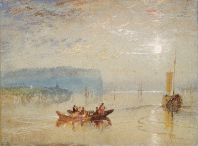 Scen på Loire, nära Coteaux de Mauves, c1830 av Joseph Mallord William Turner