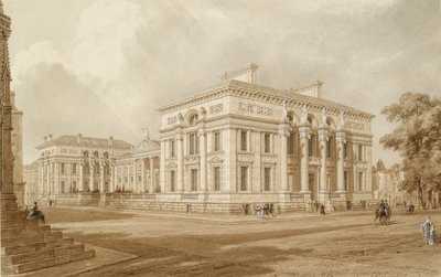 South East View of Taylor Building and University Galleries, 1800-talet av Joseph Mallord William Turner