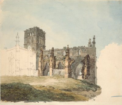The Ruined Abbey i Haddington, c1794 av Joseph Mallord William Turner