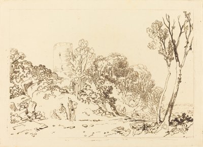 Winchelsea, Sussex, publicerad 1812. av Joseph Mallord William Turner