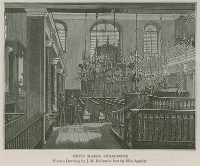Bevis Marks synagoga av J.M. Belisario