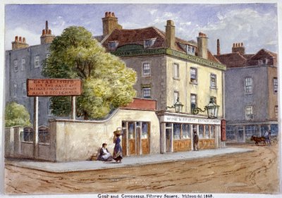 Old Goat and Compasses Inn, Marylebone Road, London, 1868 av JT Wilson
