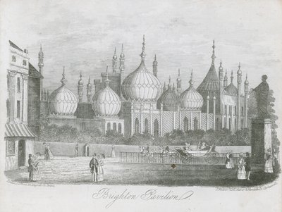 Översikt över Brighton Pavilion av J.T. Wood