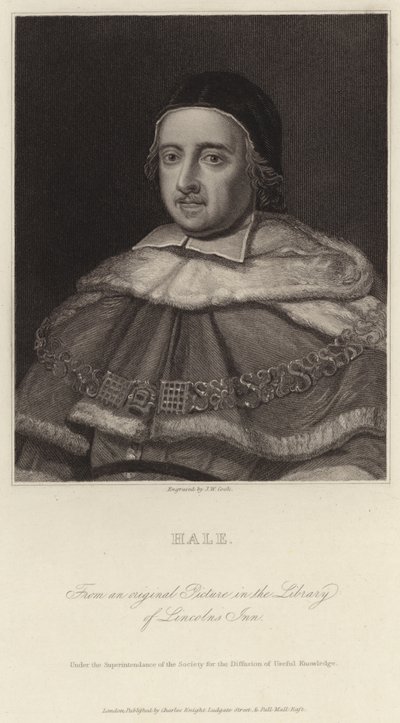 Sir Matthew Hale av J.W. Cook