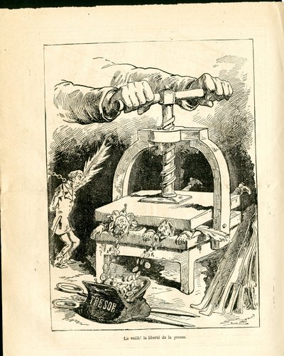 Le Triboulet, Satirique en N & B von J. (1847-1892) Blass