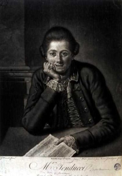 Mr Tenducci, graverad av John Finlayson (1730-76) av J. (after) Bruscett