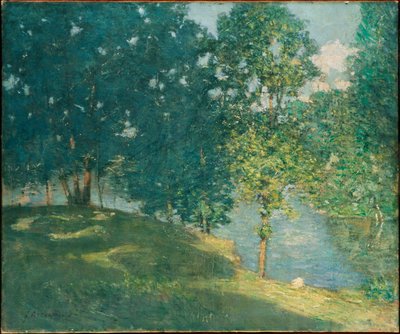 Eftermiddag vid dammen av J. Alden Weir