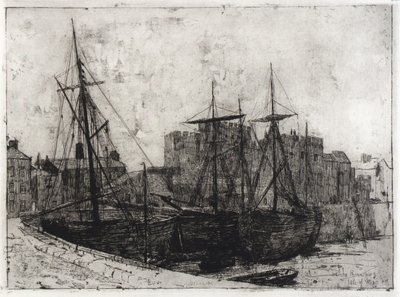 Castle Rushen - Isle of Man av J. Alden Weir
