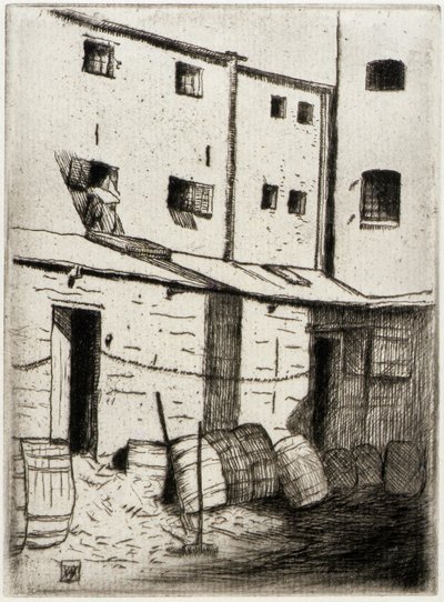 Coon Alley av J. Alden Weir