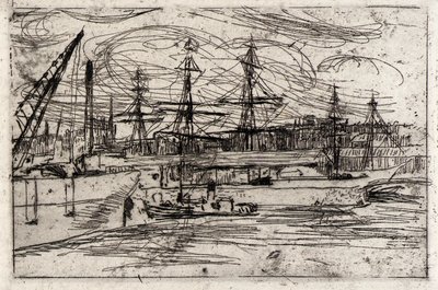 Liverpool Docks av J. Alden Weir