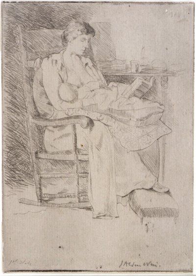 Mor och barn nr 2 av J. Alden Weir